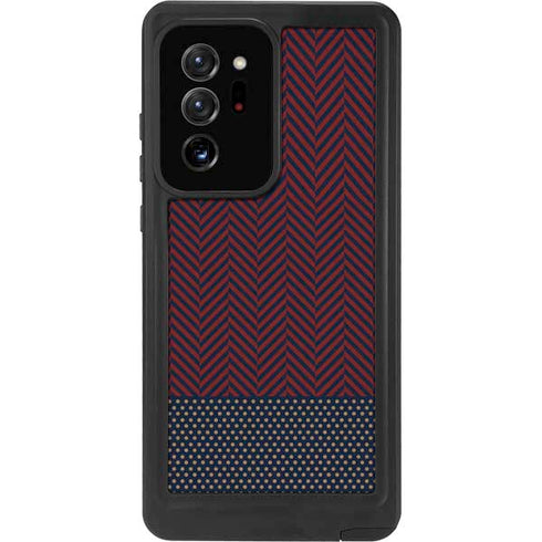 Blocked Polka Dot Chevron Galaxy Note20 Ultra 5G Waterproof Case